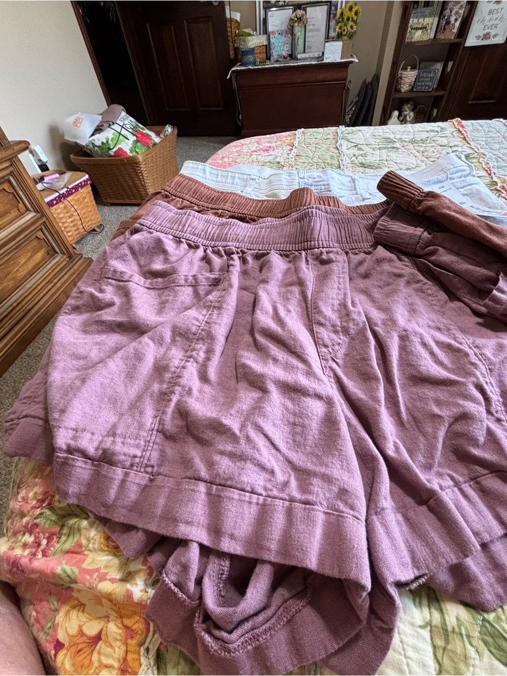 Old Navy Girls Mauve Elastic-Waist Jogger Sweatpants